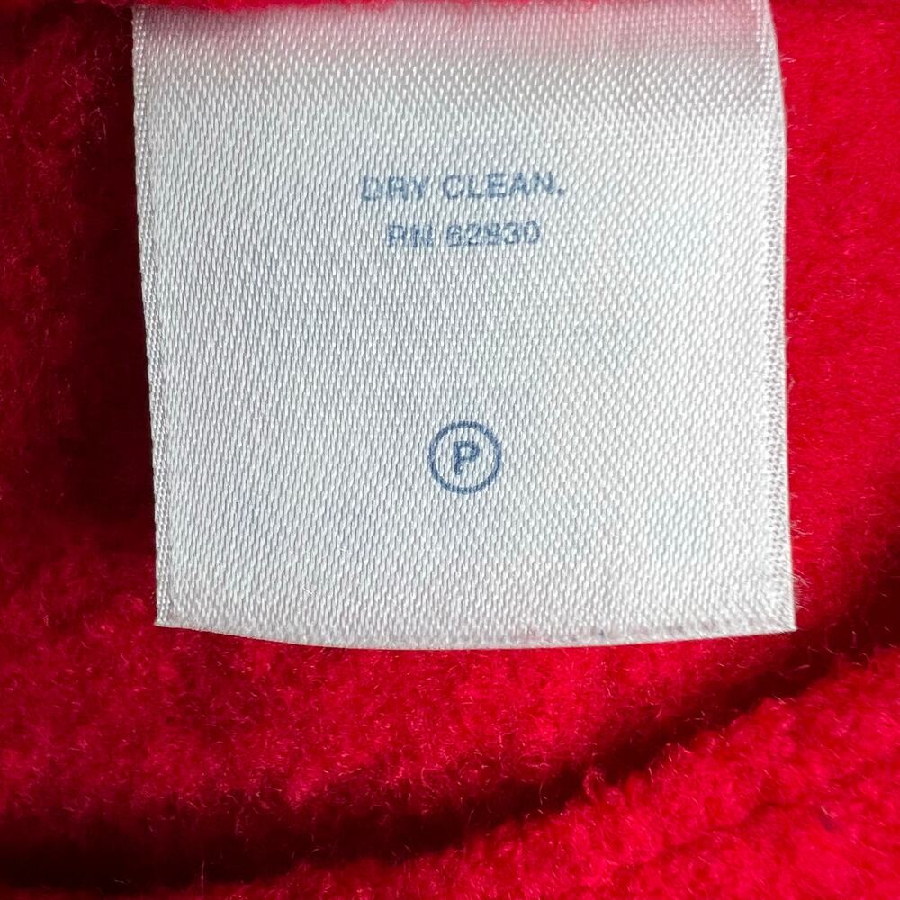 Lands’ End Wool Button Front Red Jacket Classic S… - image 8